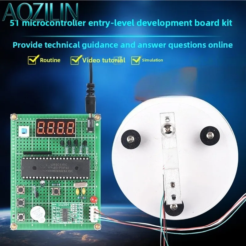 DIY 10KG Electronic Weight Scale Kit 51 Microcontroller Based Development Board for Electronic Design Experiment Project Making