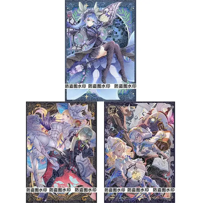 50pcs/set Yu-Gi-Oh! Elzette of the White Forest Flash Card Sleeve Anime Game Collection Card Protective Cover Gift Toy 63*90mm