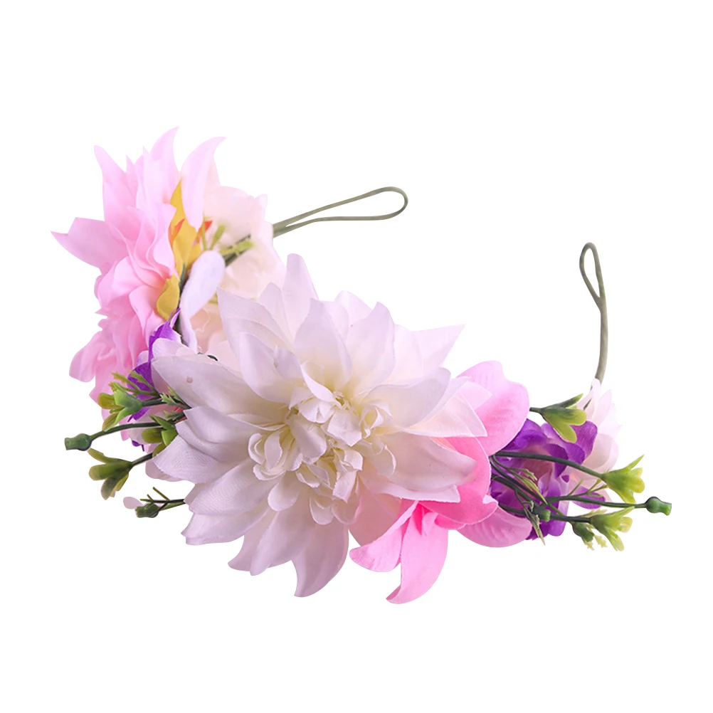 

Flower Headb Party Hair Hoop Bridal Headdress Lightweight Comfortable Party Hair Hoop Photo Props Holiday Gifts