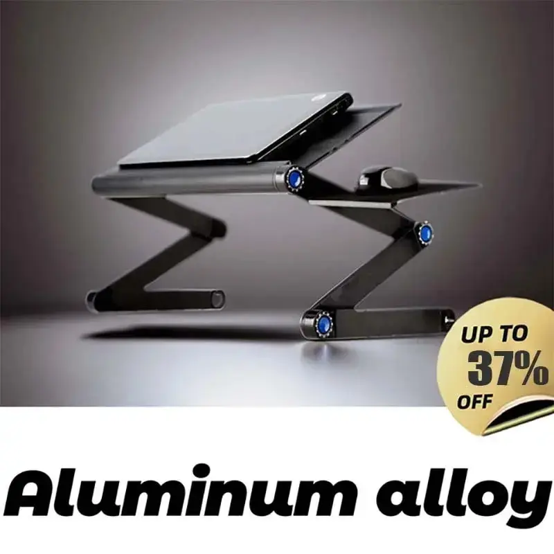 

Portable Adjustable Folding Computer Aluminum Alloy Desk Laptop Stand for TV bed PC Laptop Table Stand Multifunctional Lapdesk