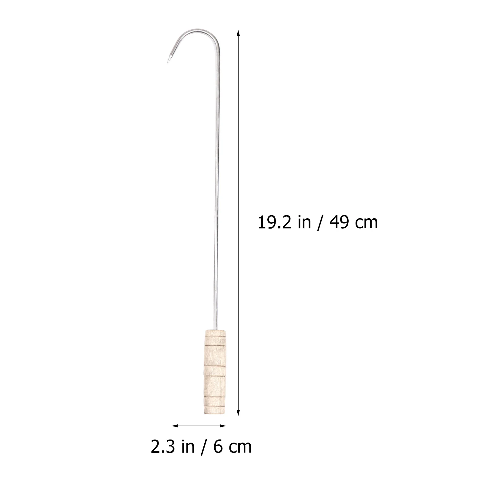 

2 шт. крючки для мяса из нержавеющей стали, прочные крючки для свиной ветчины, жареные крючки для барбекю, кухонные принадлежности, кухонные принадлежности