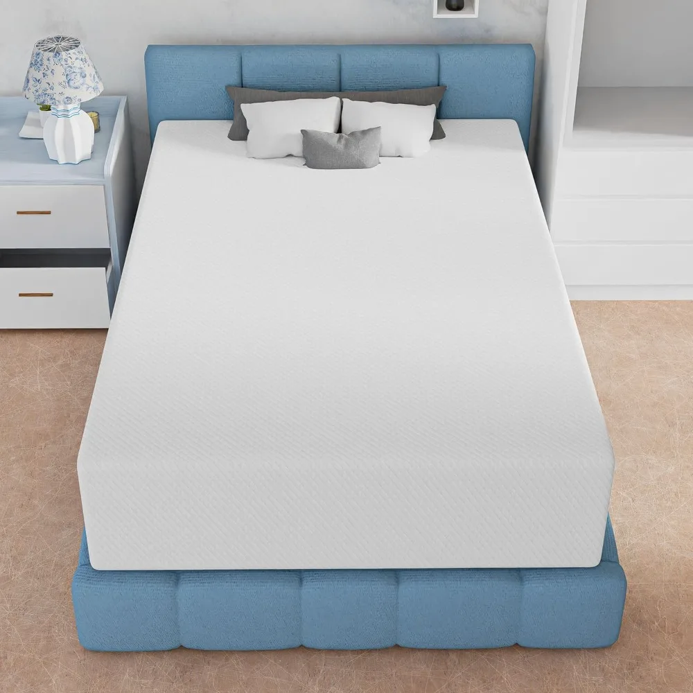 14 Inch  Mattress, Gel Memory Foam Full Mattress, Pressure Relieving, Cooling Gel Foam, Full Mattress in a Box, Bed-in-a-Box