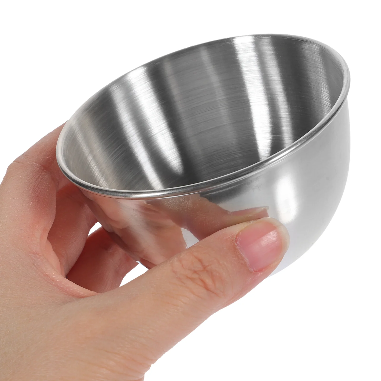 6 Pcs Stainless Steel Saucer Container Cups Salad Dressing Small Containers Pudding