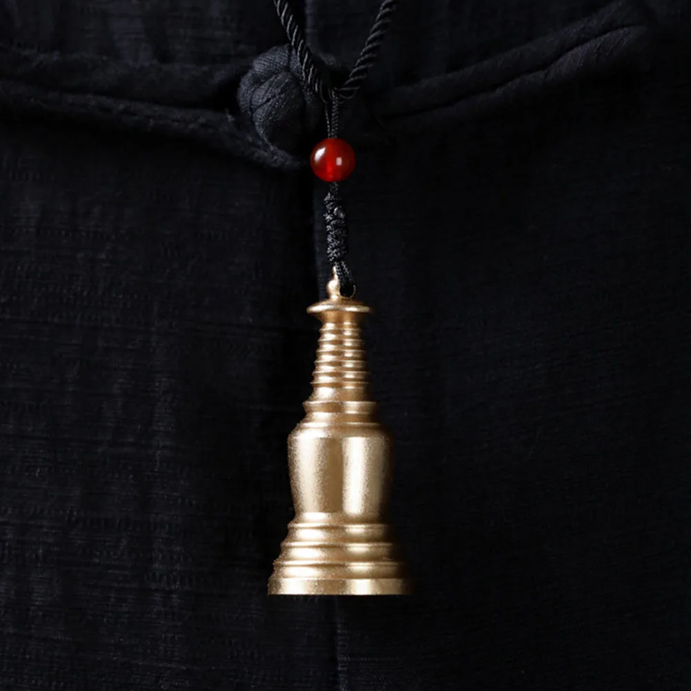 

Brass Stupa Pendant Charm Buddha Jewelry Making Style Openable Buddhism Pendant Necklace Decorative Charms