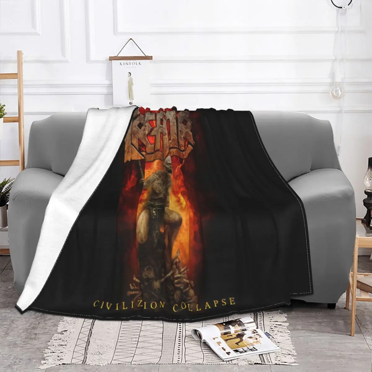 New Kreator Civilization Collapse Dtg Printed S 7Xl Designing Children Newest Breathable Dj Wholesale Simple Throw Blanket