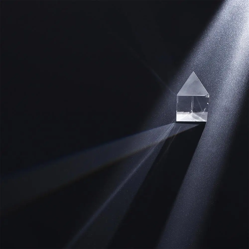 Experiment Optical Instruments Optical Glass Glass Reflecting Rainbow Prisma Triangular Color Prism Physics Stem Science