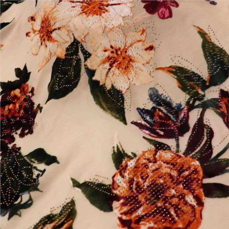 Velvet woven embossed with and patterns brocade fabric nightgown evening dress cheongsam