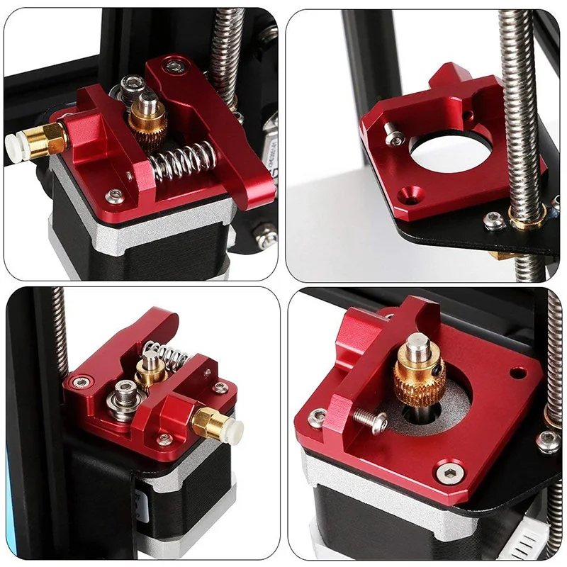 Extruderkit, vervangende aluminium extruderaandrijving voor Creality Ender 3/3 Pro CR-10, CR-10S, CR-10 S4, CR-10 S5, 1,75 mm rechts