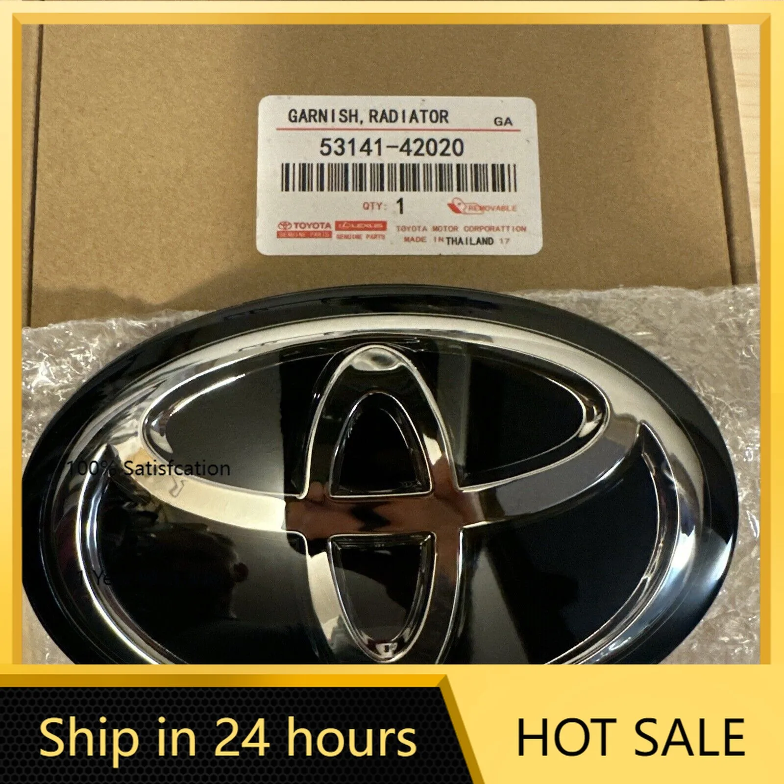 

Колпаки ступиц 53141-42020 Toyota C-HR RAV4 Avalon Corolla Highlander Эмблемы OEM НОВИНКА Работа с Acc Radar Черный