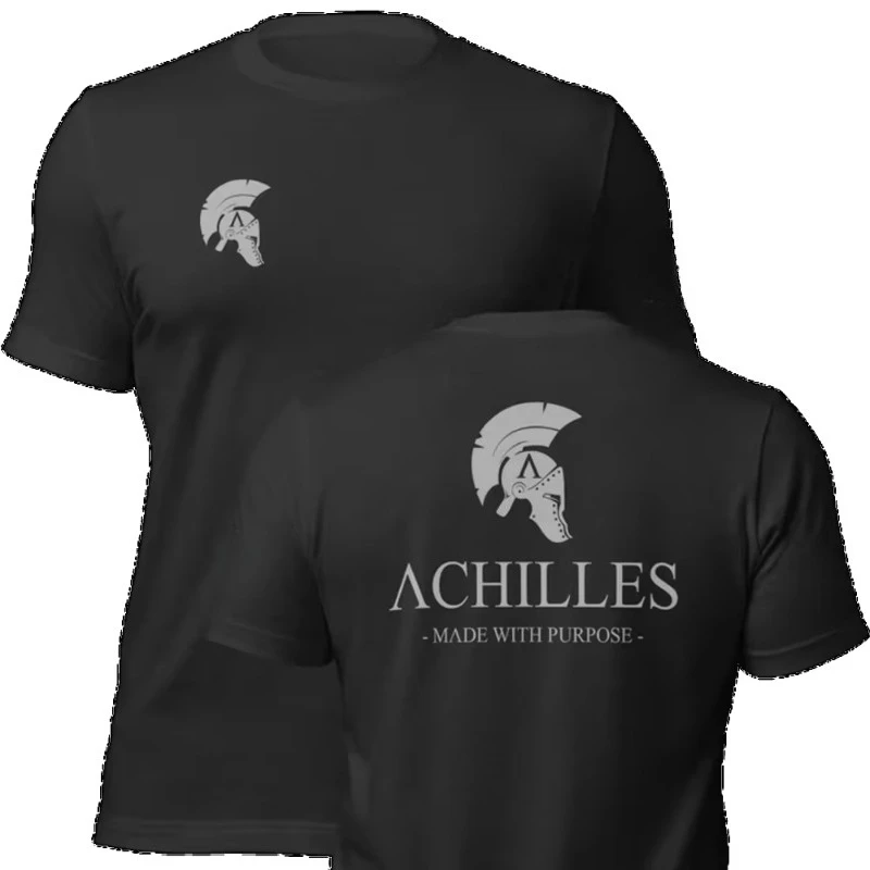 تي شيرت العضلات القطني الجديد لصيف وخريف وشتاء 2025 لكل من الرجال والنساء هو تي شيرت عسكري بمحبي بسيط