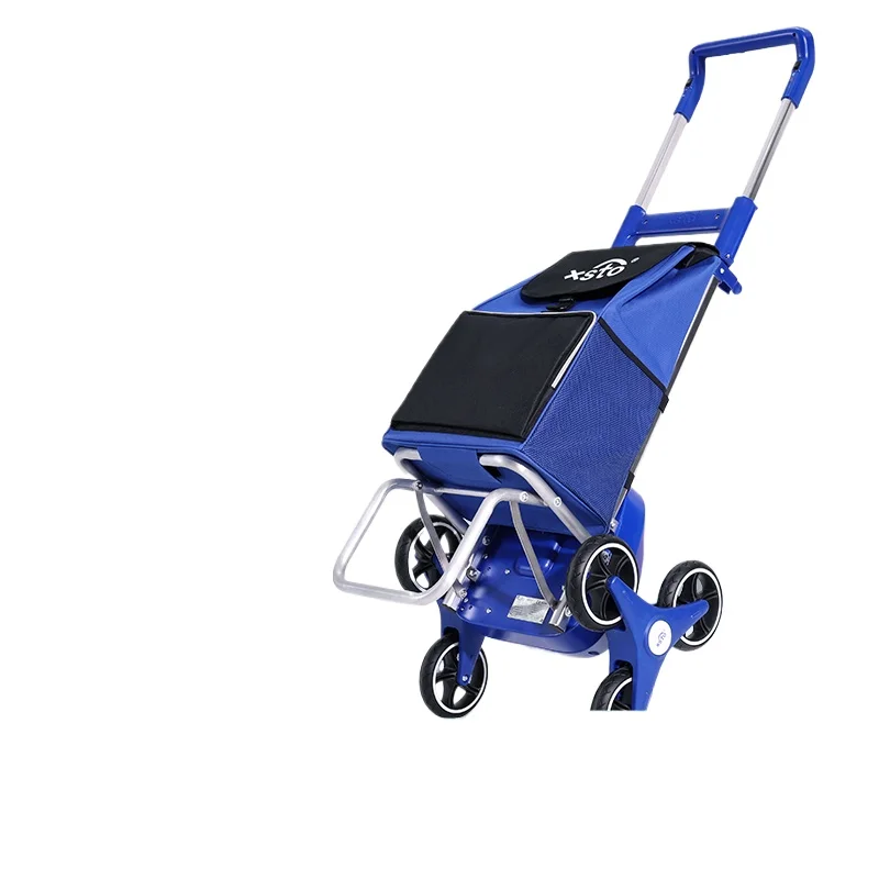 Electric climbing machine shopping cart Home shopping cart Foldable stair climbing for the elderly Portable small hand cart