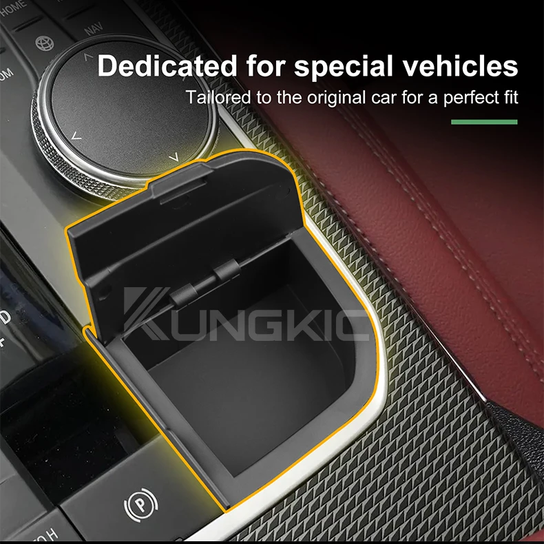 Storage Box For BMW G20 F40 G01 G05 G26 G02 G07 G06 F44 3 Series 4 Series X3 X5 X7 i4 LHD Modification Console Gear Shift Easy