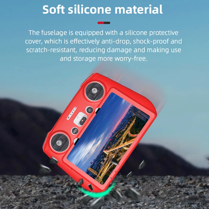 Silicone Case Cover for DJI Mini 3 Pro /Mavic 3/3 Classic Air 2S Remote Control Waterproof Protective Skin for DJI RC Accessory
