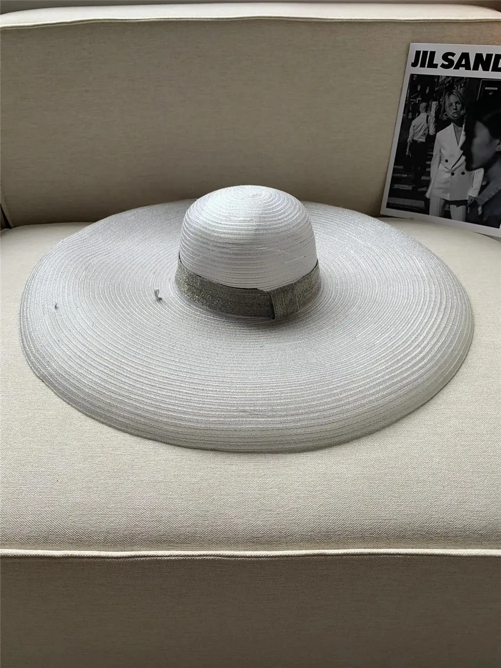 

Summer High Quality Bead Chain Wide Brimmed Sun Hat Sunscreen Cap