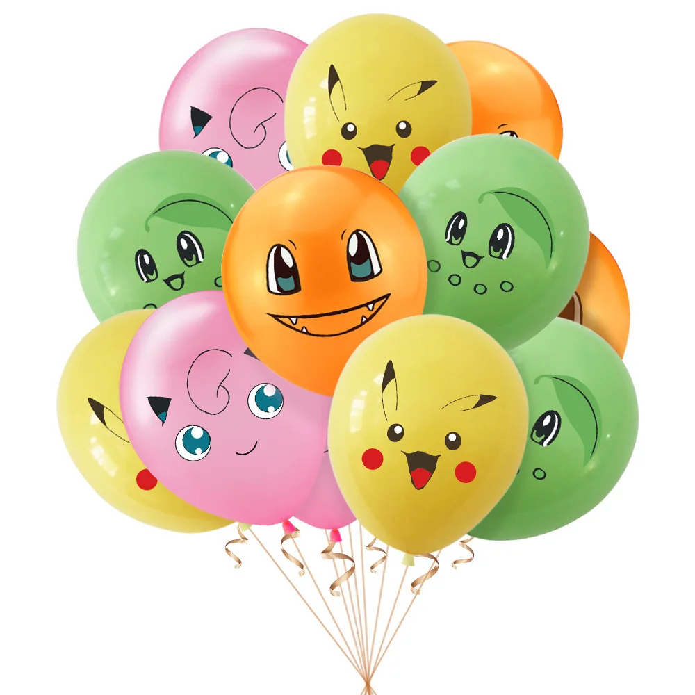 New models Pokemon Latex Balloon Party Supplies Pikachu Party Balloon Balloons For Kids Birthday Party Dcorations cartoon  Toys