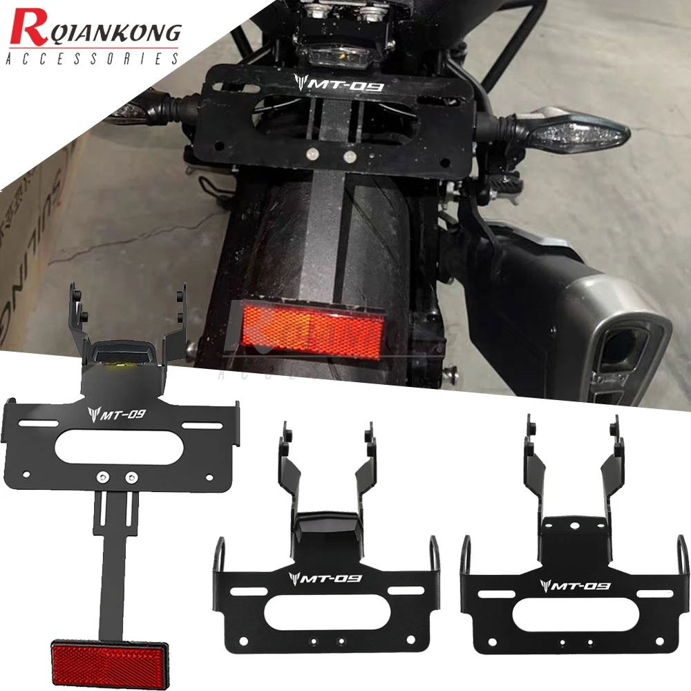

Motorcycle License Plate Holder Bracket For Yamaha MT-09 MT09 MT 09 SP mt09 2024 2025 2026 Rear Tail Tidy Fender Eliminator Kits