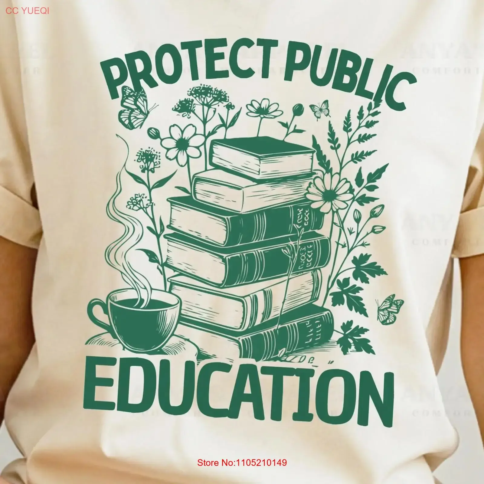 Protect Public Education T Shirt Support Schools Fund Activism Teacher vintage Washed Top For Everyday Wear Casual Breathable