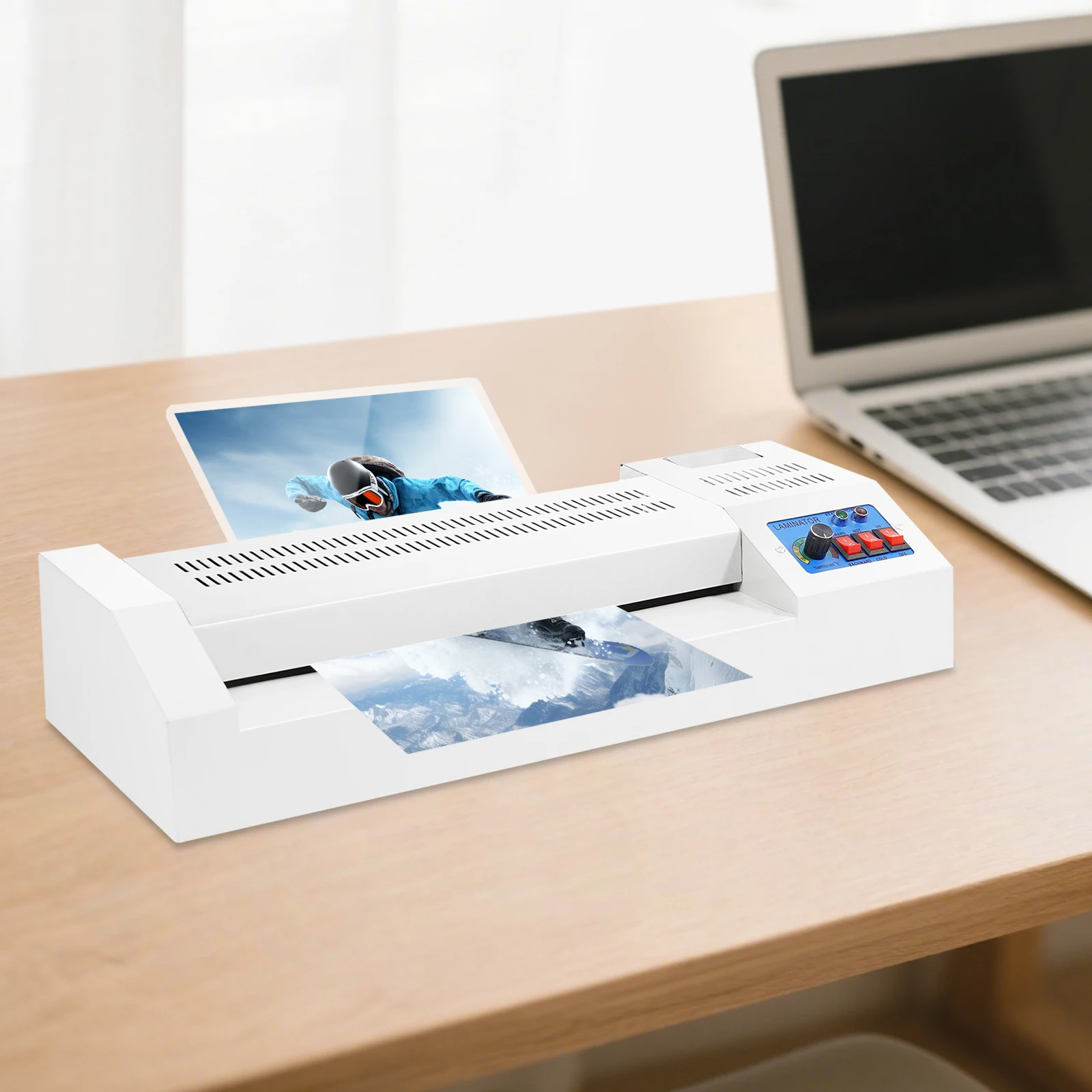 

110V 600W Electric Thermal Laminator Machine Large Laminator for A4/A3 Paper Hot/Cold Roll Laminating Machine No Bubbles Machine