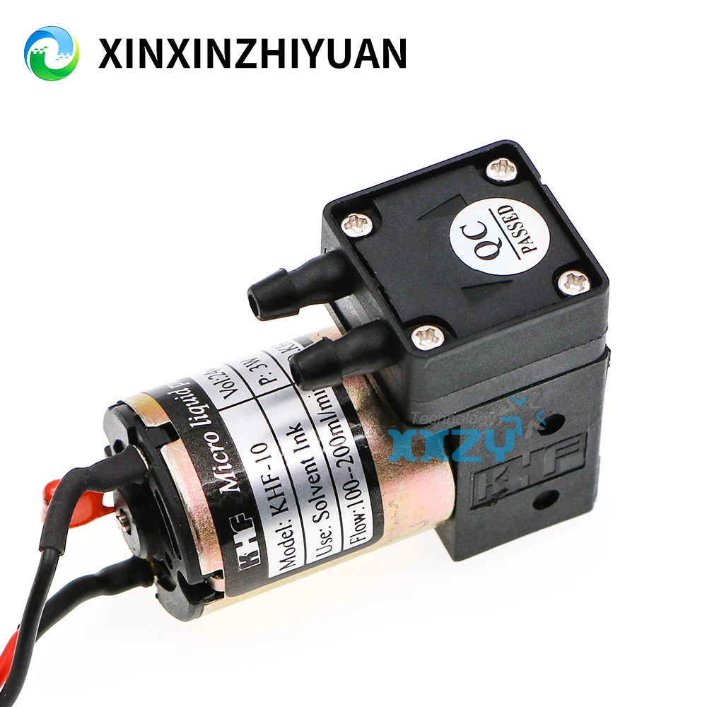 KHF-10 Small Ink Pump for Crystal Gongzheng Inkjet Printer Micro Diaphragm Pump DC 24V 3W 100-200ml/min Liquid Pump