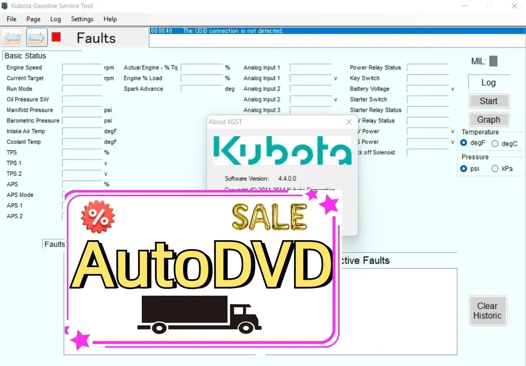 

ИНСТРУМЕНТ СЕРВИСА AutoDVD KUBOTA GASO-LINE 4.4.0+keygen