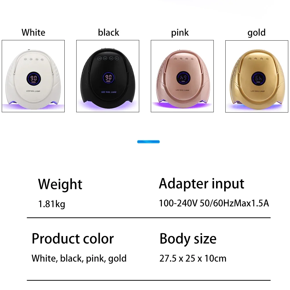 휴대용 충전식 매니큐어 젤, UV 네일 건조기 기계, LED 네일 램프, 64W, 인기 판매