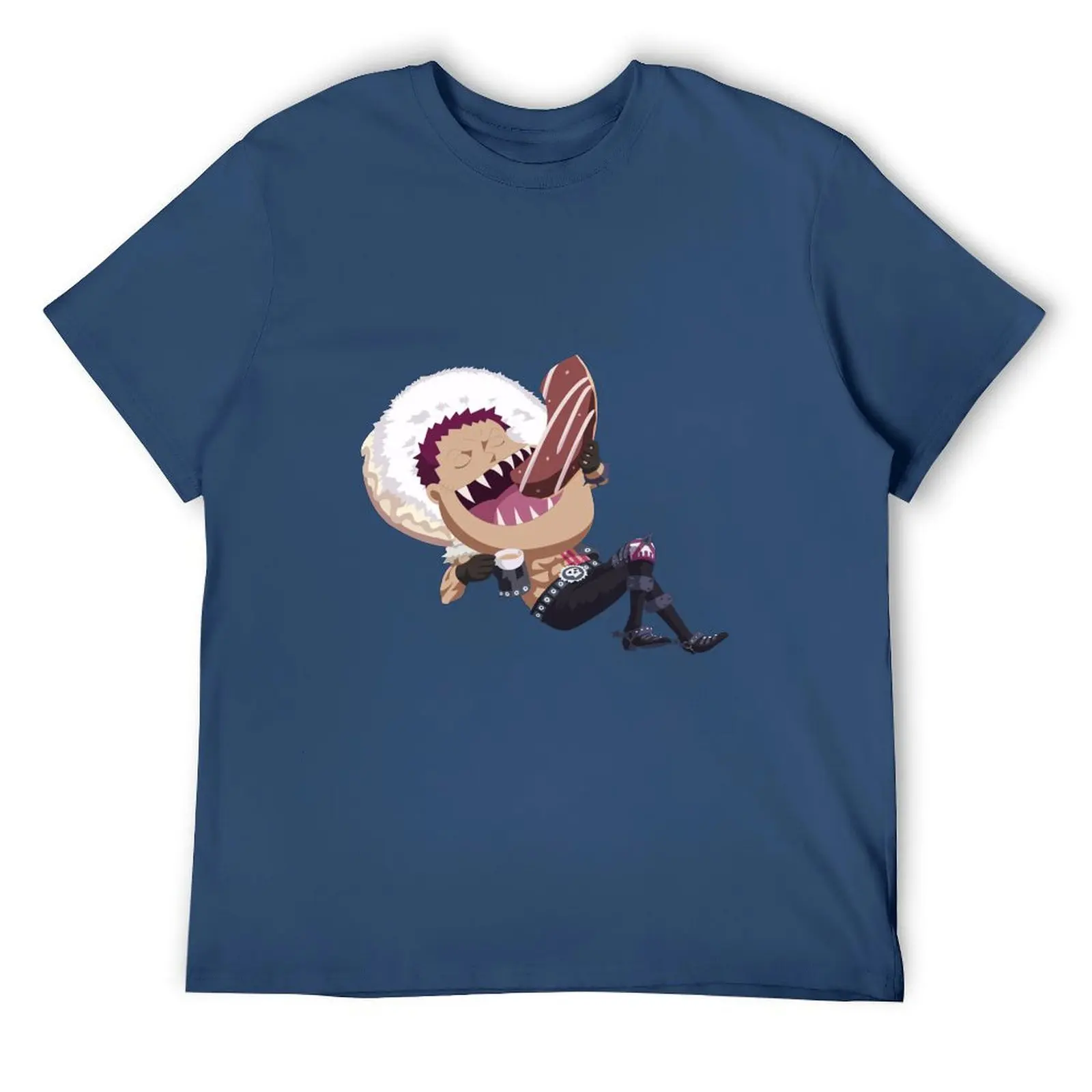 Charlotte Katakuri Eating Donuts T-Shirt custom shirt anime shirt croswit shirt man topping Short sleeve tee men