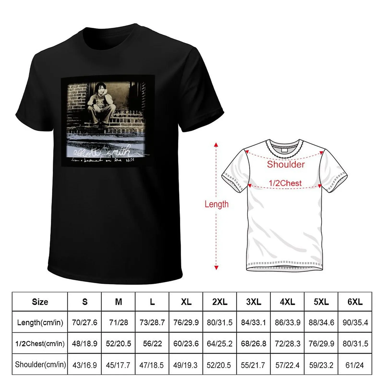 Elliott Smith - From A Basement On The Hill T-Shirt designer shirts vintage anime shirt men graphic tees