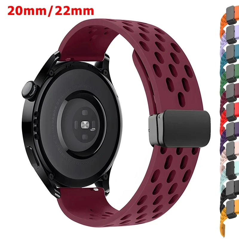 

20mm 22mm silicone sports breathable belt For Samsung Galaxy Watch 5/6/pro/4/4 Classic/3 46mm/42mm/40mm/44mm bracelet strap