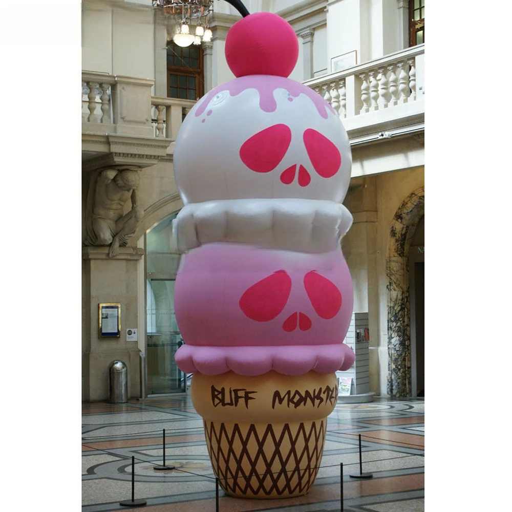 Inflatable Ice Cream 6mH Giant Cone Attractive children's advertising balloon Can be custom imprinted with a custom logo Availab