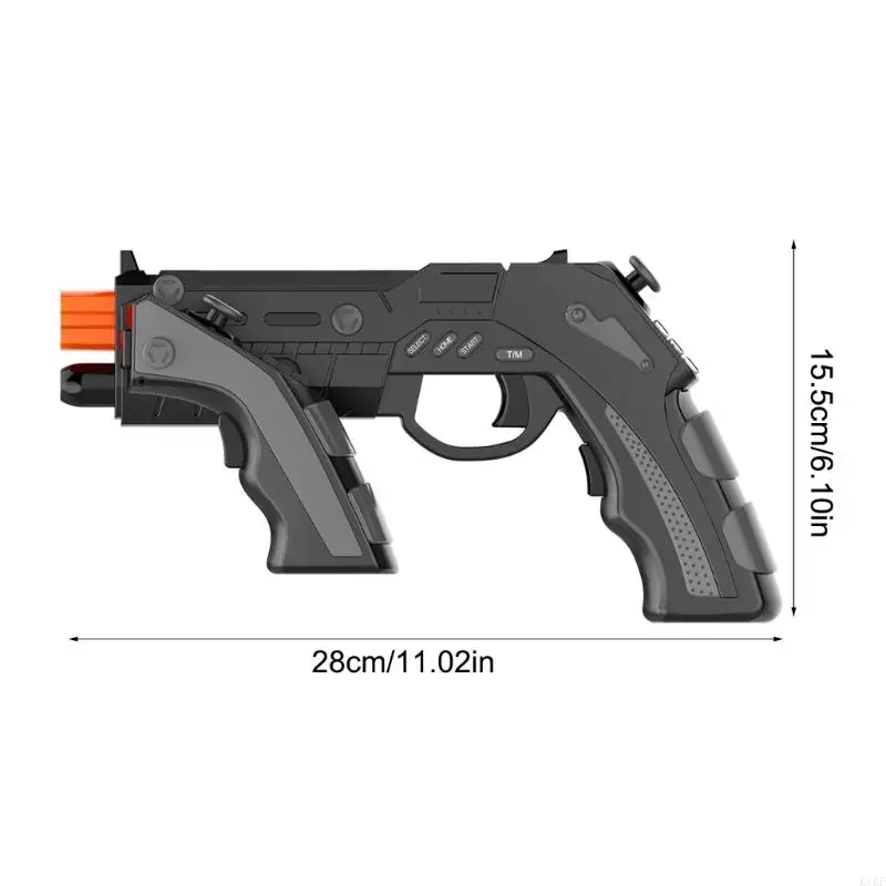 Controlador juego inalámbrico compatible con pistolas con sensores giroscópicos integrados para puntería Clip