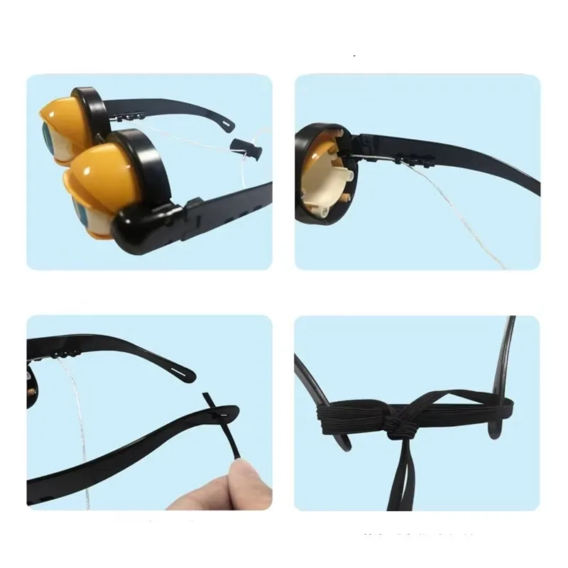 1 قطعة نظارات مضحكة عيون مجنونة الدعائم للأطفال الكبار مجنون وميض كبير الضفدع العين ملحقات لعبة لحفلة عيد الميلاد عيد الهالوين