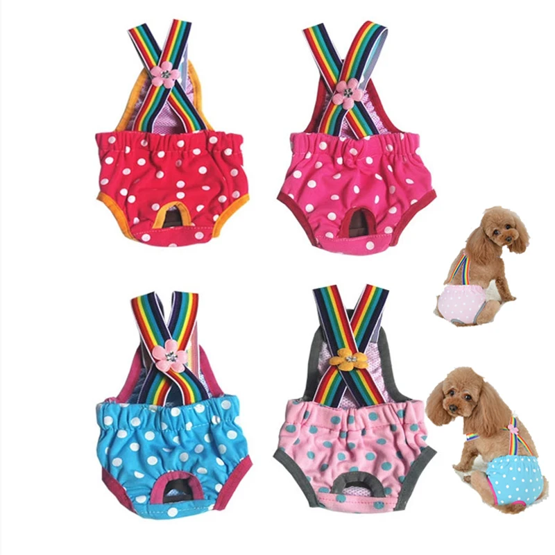 

New Pet Physiological Pants Cute Strap Physiological Pants Dog Teddy Menstrual Dog Hygiene Diapers Anti-harassment Estrus Pants