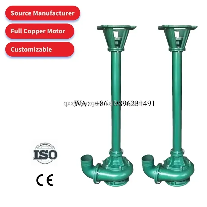 Wmwmnu 15000W 1.5-37kW 2 Bar Stainless Steel Portable Semi Submersible Immersion Underwater Slurry Mud Pump for Mining and