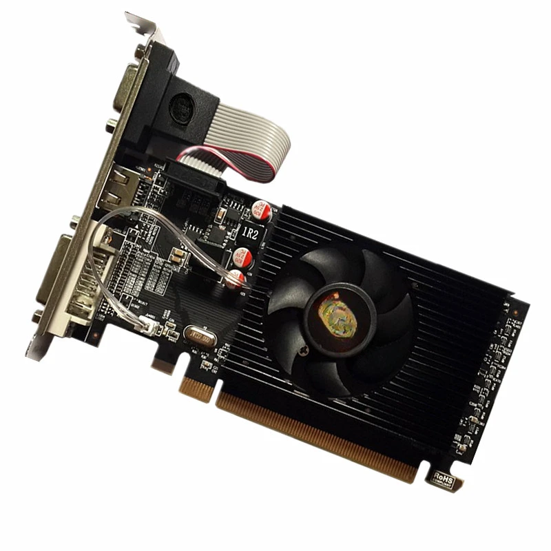 New AMD7450 independent graphics card, small chassis knife card 2G half-height graphics card HD7350 6450 bright machine card