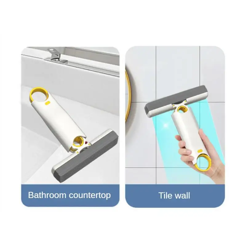 Portable Squeeze Mop Mini Cleaning Mops Handheld Kitchen Desk Bathroom Window Glass Sponge Cleaner Home Cleaning Tools