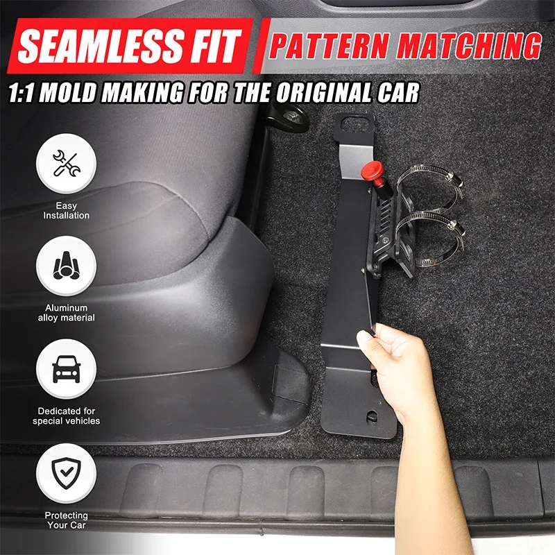 

For Nissan Frontier 2022-25 Aluminum Alloy Car Co-pilot Front Passenger Seat Fire extinguishing bracket Interior Car Accessories