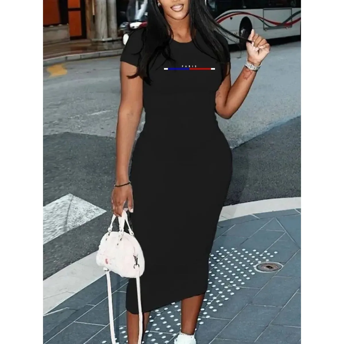 T-shirt Long Sexy pour femmes, grande taille, Bla ort Sved, décontracté, confortable, mélange de coton, haut pour dames, été