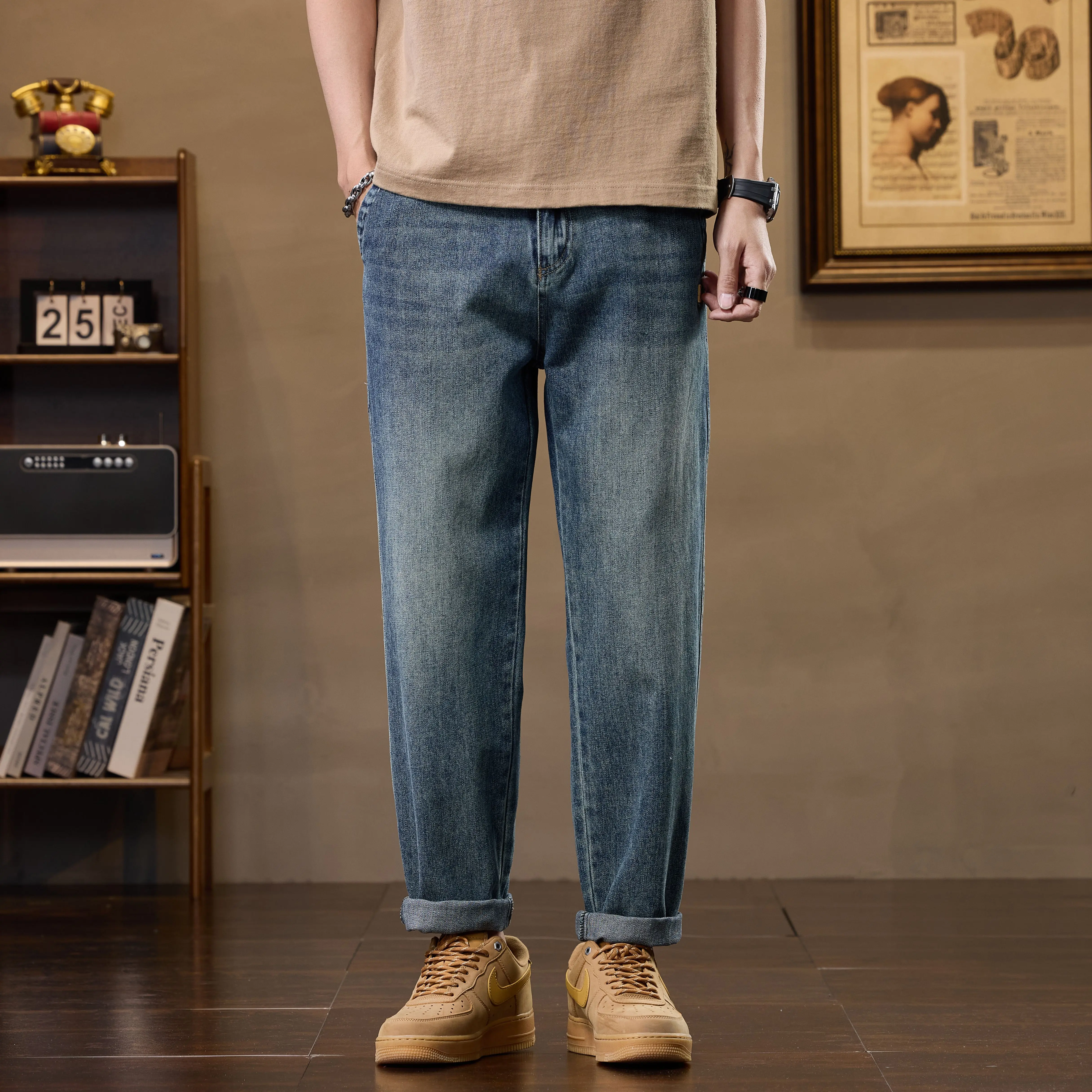 

2025 Trending Men's Jeans Premium Comfort Elasticity Slim & Loose Soft Skin-Friendly Fabric Sizes 28-36 Best Quality