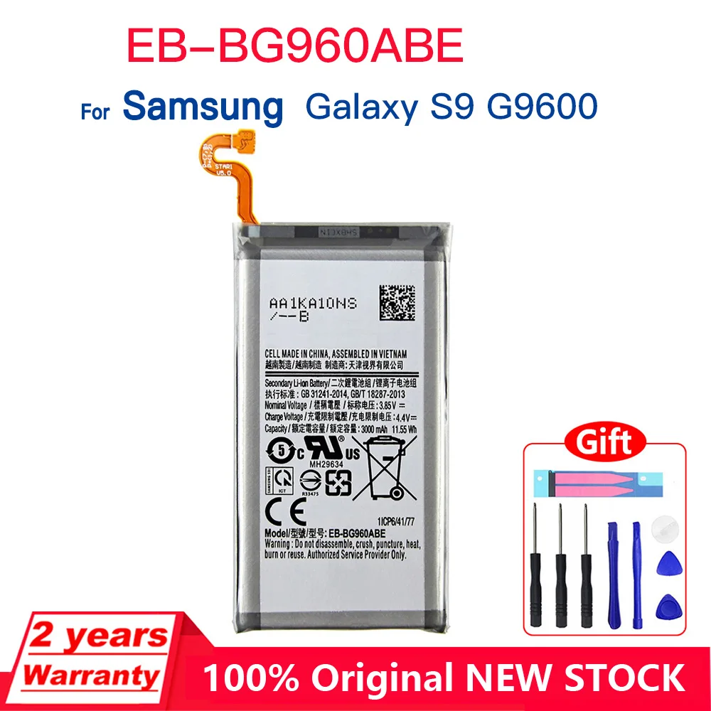 

Genuine Brand New EB-BG960ABE Battery For Samsung Galaxy S9 G9600 S9Plus G9650 S9+ G965F Batteries EB-BG965ABA Batteries+Tools