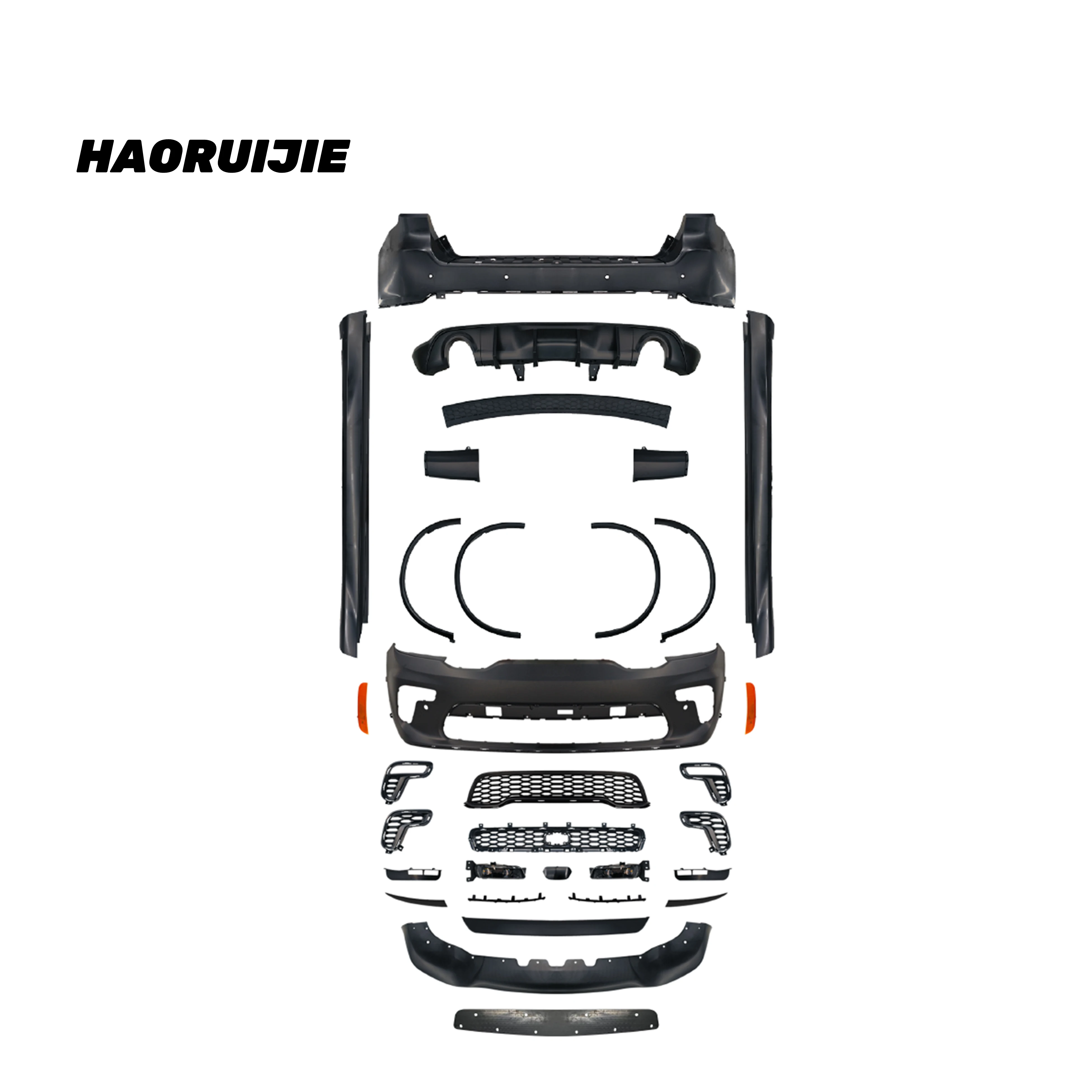 New for Durango 2011-2020 SRT Full Body Kit with Front/Rear Bumpers & Grille-Bolt-On Includes Bolts