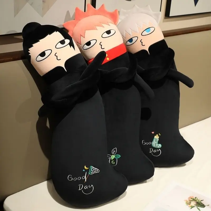 100cm jujutsu kaisen anime travesseiro de pelúcia gojo satoru geto suguru itadori yuji bonito torcido algodão brinquedo de pelúcia criança adulto presente de natal
