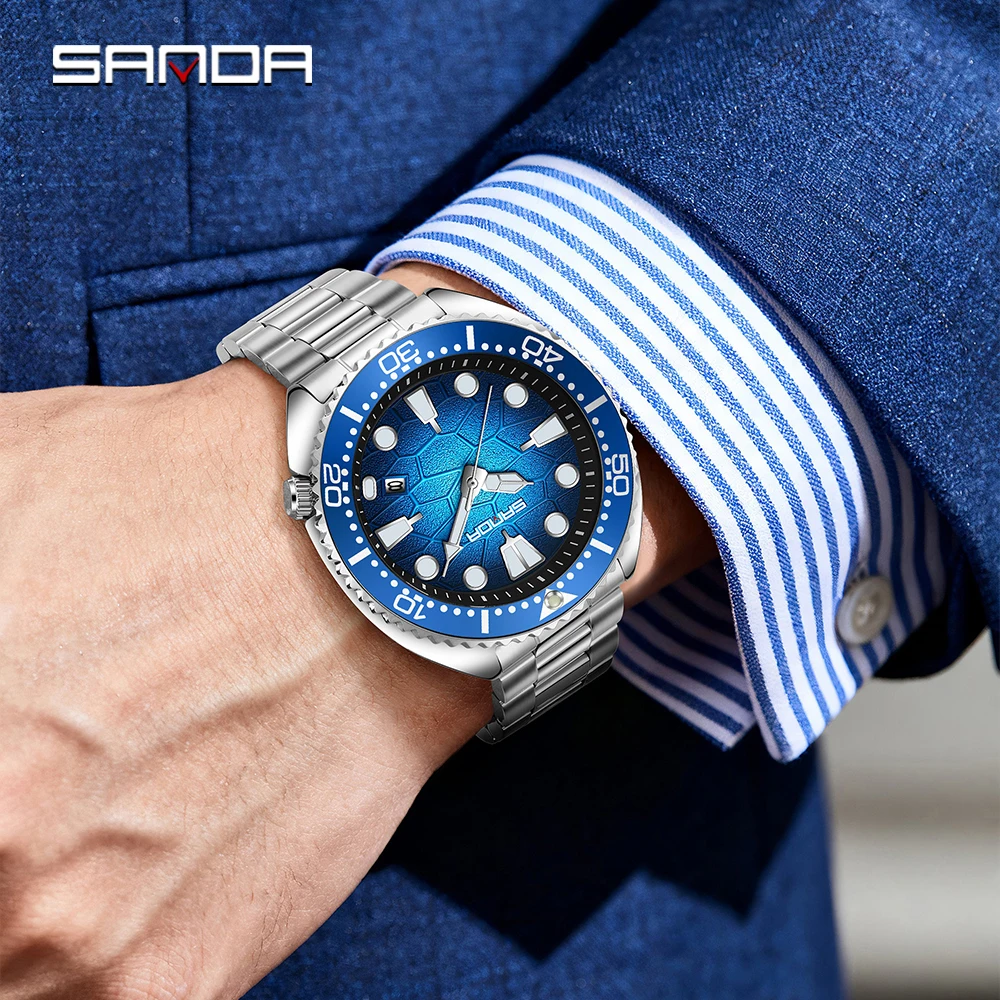 SANDA 9120 クラシックメンズクォーツ腕時計 夜光カ - Luxury Watch Longines のレビューと価格