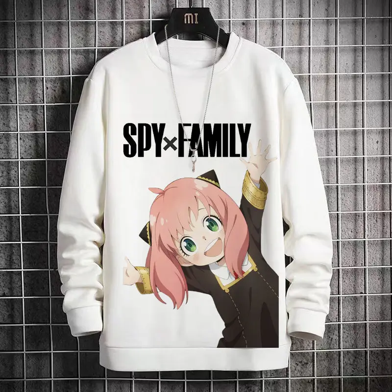 

Anime Game Spy X Family Anya Print Crewneck Fleece Sweatshirt 2D Unisex Joel Foggie Autumn Winter Trend