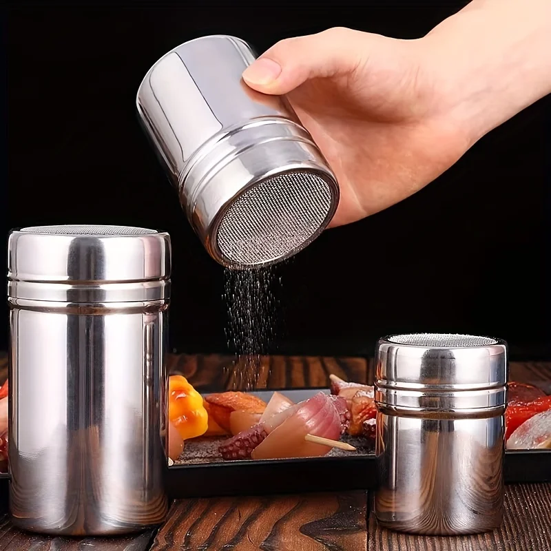 Powdered Sugar Shaker, Cocoa Powder Mesh Shaker, Powdered Sugar Dispenser Shaker For Cocoa Chocolate Powder
