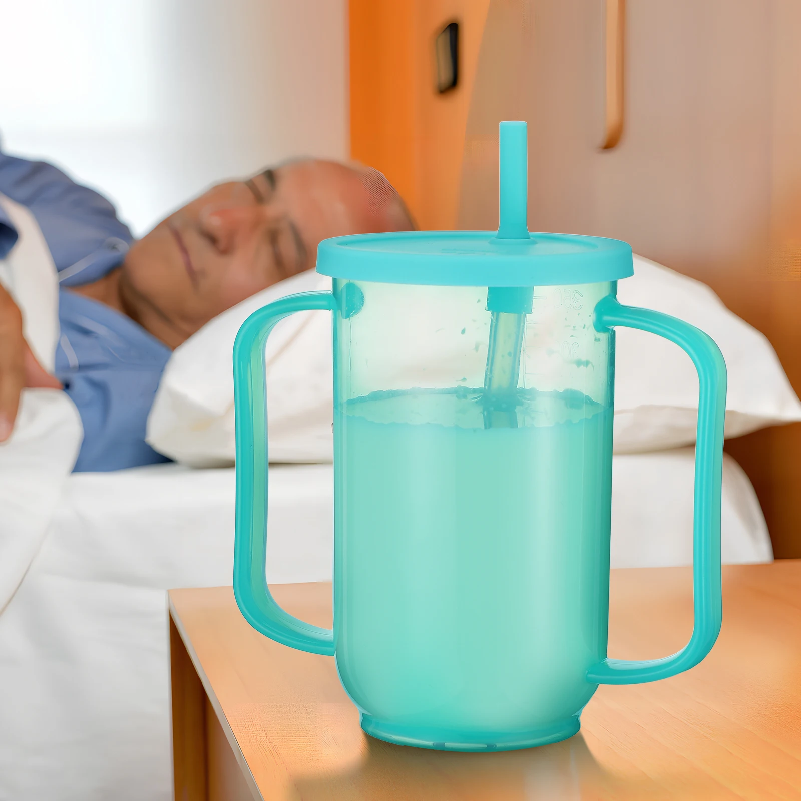 

Nursing Cup Drinking Cups for Disabled Disability Daily Living Beaker Handicap Plastic Adults Pregnant Woman Spill Proof
