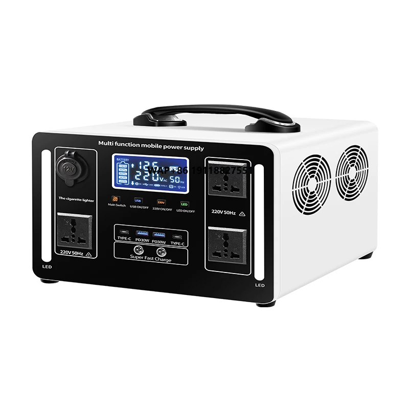 

Ultra fast solar charging 220 solar generator rated power 1000W 1200W 2000W power station generator solar camping