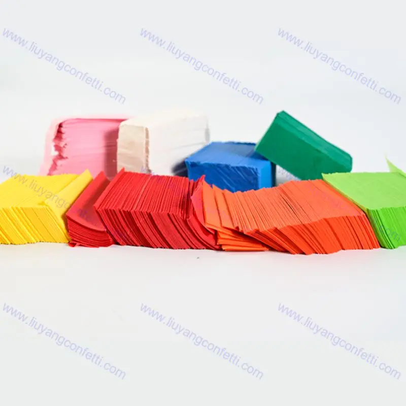 1KG Flameproof Color Fast Biodegrable Tissue Paper Confetti for Cannon Machine Wedding Birthday Party Event SFX