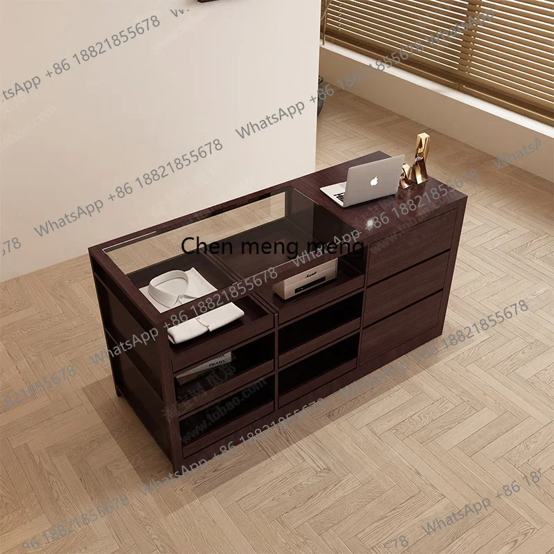 Negozio di abbigliamento da donna Nakashimadai borsa per scarpe vetrina per gioielli pagina di cassa con tavolo ad acqua semplice in vetro integrato