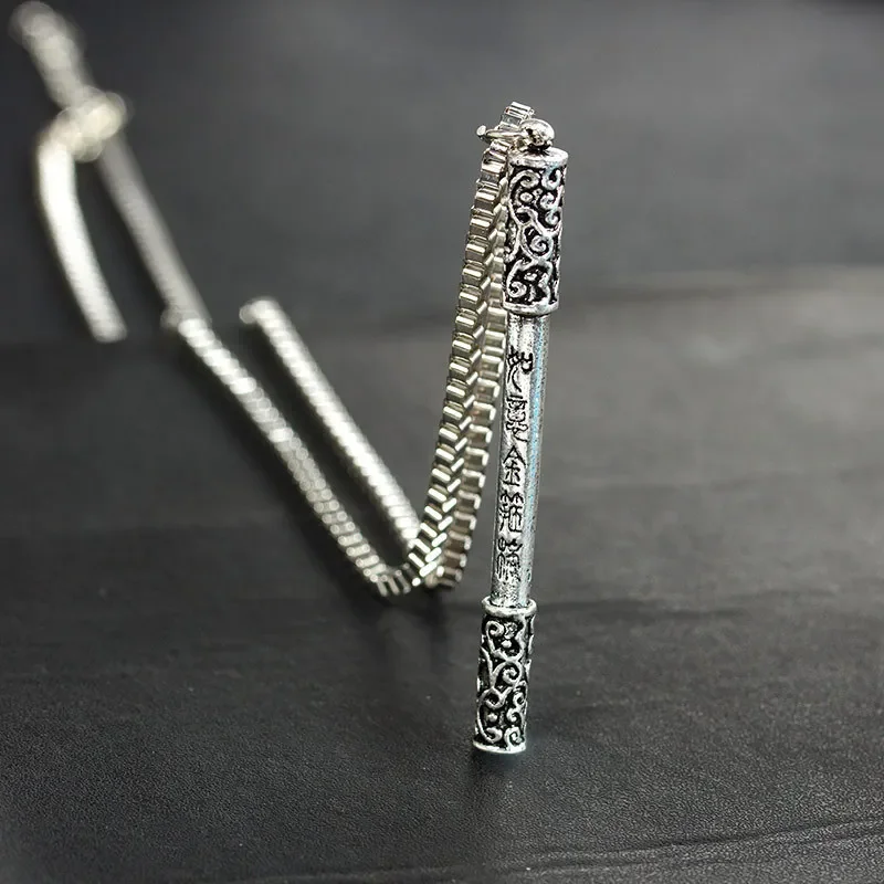 Schwarzer Mythos Wukong Seegott Nadelanhänger, Paar Titan Stahl Golden Hoop Halskette Halloween Party Geschenk