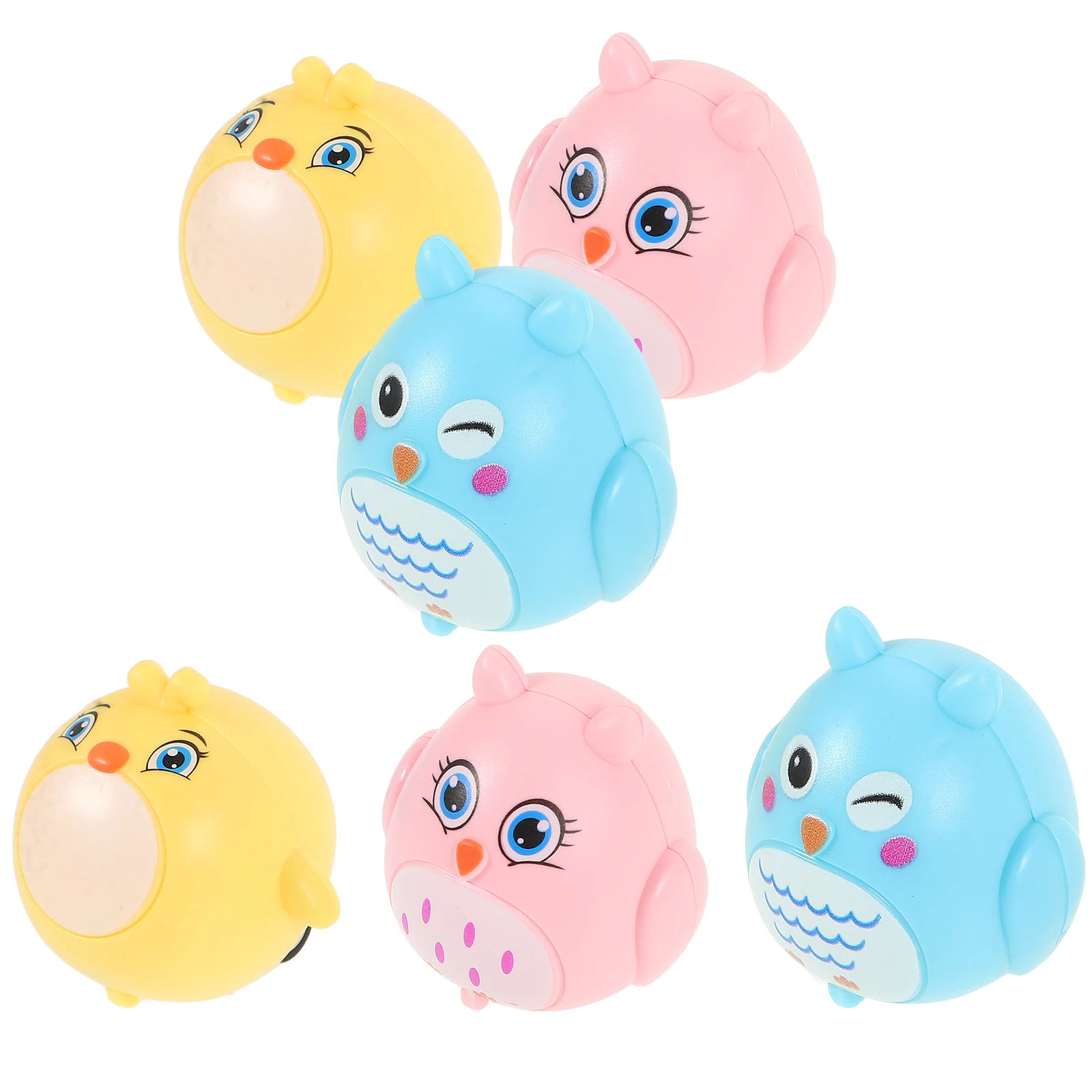 

6 Pcs Toddler Mini Animal Car Child Toys Friction Powered Pp Cartoon Push Inertia Cars